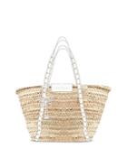 Sophia Webster Taya Raffia Stud Tote