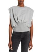3.1 Phillip Lim French Terry Shirred Top