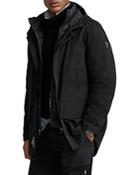 Polo Ralph Lauren Cotton Blend Twill Quilted Liner Hooded Coat