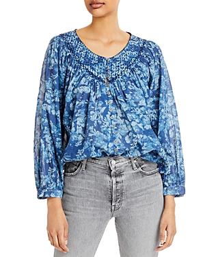 Free People Cool Meadow Printed Top (45% Off) - Comparable Value $108