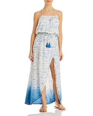 Surf Gypsy Snakeskin Print Maxi Dress Swim Cover-up
