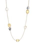 Marco Bicego 18k Yellow Gold Lunaria Necklace With White And Black Mother-of-pearl, 36 - Trunk Show Exclusive