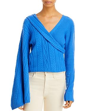 Hellessy Perrine Asymmetric Mixed Knit Sweater