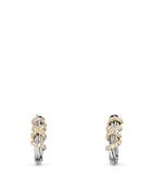 David Yurman Helena Small Hoop Earrings With Diamonds And 18k Gold