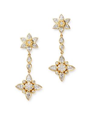 Bloomingdale's Diamond Flower Drop Earrings In 14k Yellow Gold, 2 Ct. T.w. - 100% Exclusive