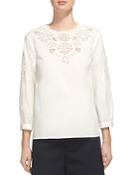 Whistles Beatrice Cutwork Top