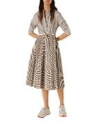 Marella Praga Mixed Stripe Combo Shirt Dress