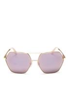 Dolce & Gabbana Mirrored Aviator Sunglasses, 59mm