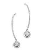 Bloomingdale's Diamond Threader Earrings In 14k White Gold, 0.85 Ct. T.w. - 100% Exclusive