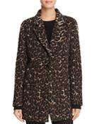 Tahari Kendall Leopard Print Coat