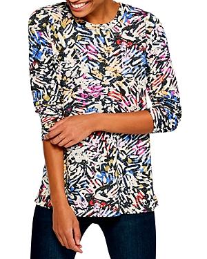 Nic+zoe Petites Doodle Camo Long Sleeve Tee