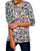 Nic+zoe Petites Doodle Camo Long Sleeve Tee