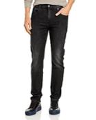 7 For All Mankind Adrien Slim Tapered Fit Jeans In Washed Black