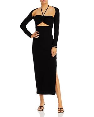 Fore Cutout Bodycon Maxi Dress