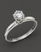 Diamond Solitaire Ring In Platinum, .50 Ct. T.w.