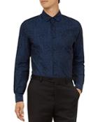 Ted Baker Wasabi Jacquard Floral Button-down Shirt