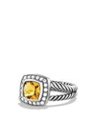 David Yurman Petite Albion Ring With Citrine & Diamonds