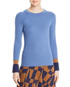 Boss Fadeline Color-block Ribbed Sweater