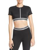 Kendall + Kylie Zip-front Cropped Top