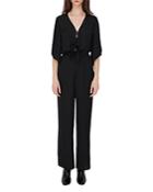 Maje Pasham Tie Front Jumpsuit