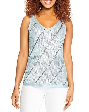 Nic+zoe Right Direction Striped Sleeveless Sweater