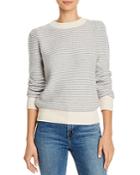 La Vie Rebecca Taylor Ribbed Zig-zag Knit Pullover Sweater