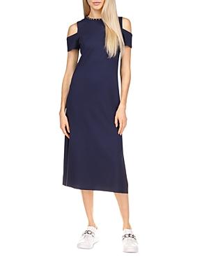 Michael Michael Kors Cold-shoulder Midi Dress
