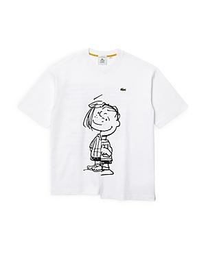 Lacoste L!ve X Peanuts Organic Cotton Asymmetrical Graphic Tee