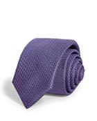 Boss Micro Diamond Grid Silk Skinny Tie