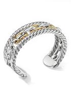 David Yurman Wellesley Link Multi Stack Bracelet In Sterling Silver With 18k Yellow Gold