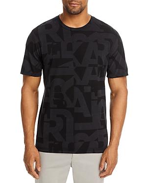 Karl Lagerfeld Paris Cotton Garment Dyed Logo Graphic Tee