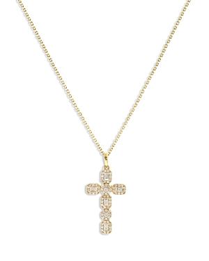 Bloomingdale's Diamond Cross Pendant Necklace In 14k Yellow Gold, 0.65 Ct. T.w. - 100% Exclusive