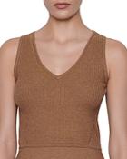 Frame Crop Rib Sweater Tank Top