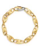 Marco Bicego 18k Yellow Gold & 18k White Gold Legami Diamond Link Bracelet