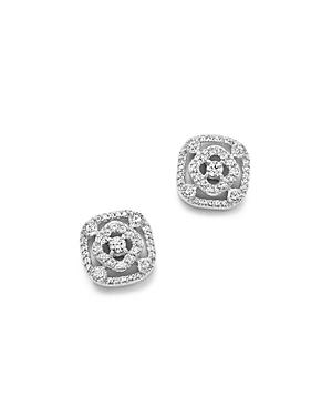 Diamond Geometric Stud Earrings In 14k White Gold, .50 Ct. T.w. - 100% Exclusive