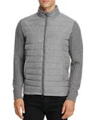 Zachary Prell Quilted Merino Wool Sweater Jacket