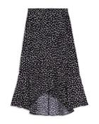 The Kooples Dot Print Ruffle Maxi Skirt