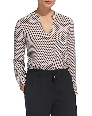 Whistles Contrast Stripe Top