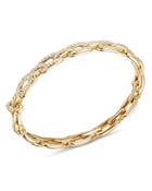 David Yurman Stax Chain Link Bracelet With Diamonds In 18k Yellow Gold