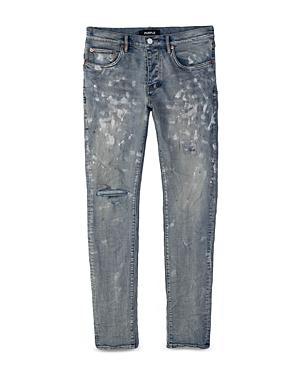 Purple Brand Painters Jeans Slim Fit In Light Indigo