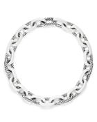 David Yurman Madison Chain Enamel Necklace In White