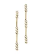 Diamond Linear Drop Earrings In 14k Yellow Gold, .35 Ct. T.w.