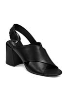 Marc Fisher Ltd. Women's Leather Slingback Block Heel Sandals
