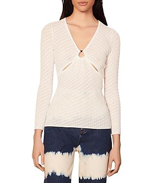 Sandro Tahys Cutout Sweater