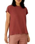 Eileen Fisher Crewneck Ribbed Knit Top