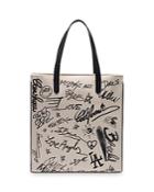 Golden Goose Deluxe Brand Graffiti Print North South California Bag