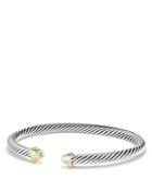 David Yurman Cable Kids Birthstone Bracelet With Peridot & 14k Gold