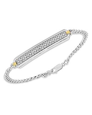 Bloomingdale's Men's Diamond Bar Bracelet In 14k Yellow & White Gold, 1.0 Ct. T.w. - 100% Exclusive