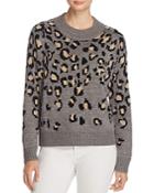 H. One Leopard Raglan Sweater