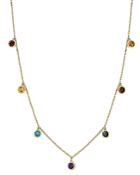 Bloomingdale's Rainbow Gemstone Droplet Necklace In 14k Yellow Gold, 18 - 100% Exclusive